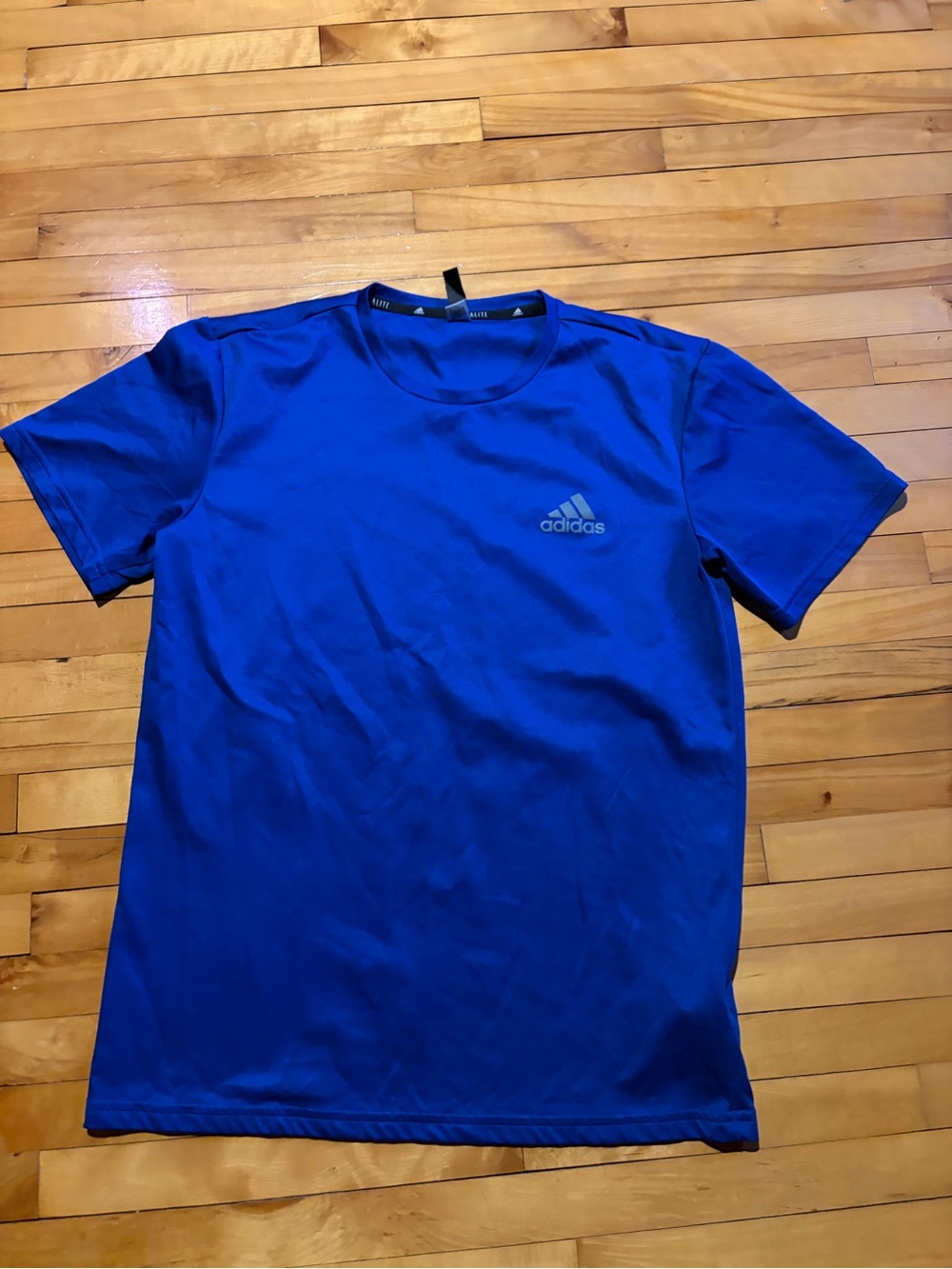 adidas Men's Bright Blue Short Sleeve Athletic Tee